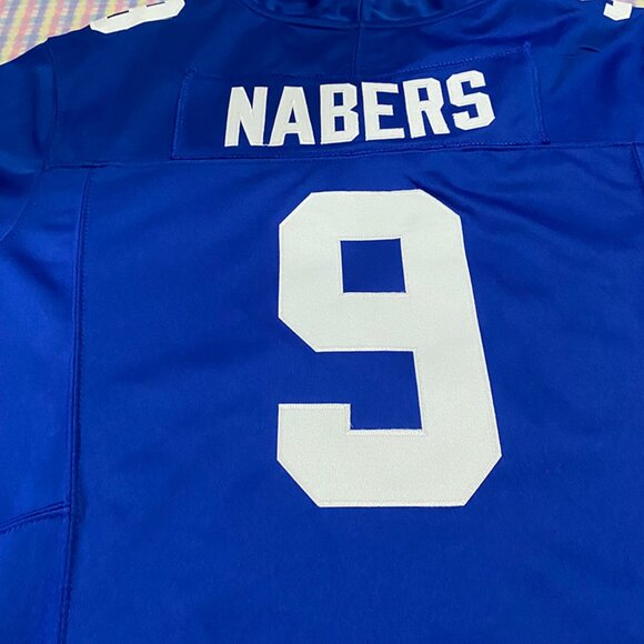 New York Giants Blue Jersey Nabers No. 9 - Picture 5 of 6